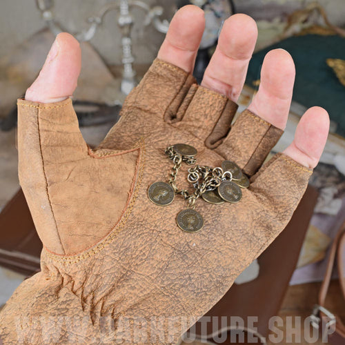 Abenteurer - braune Leder Handschuhe