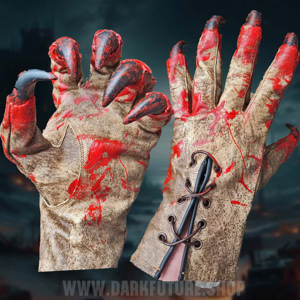 Horror Vogelscheuche - Handschuhe mit Krallen