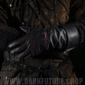 Monsterjäger- Lange Lederhandschuhe