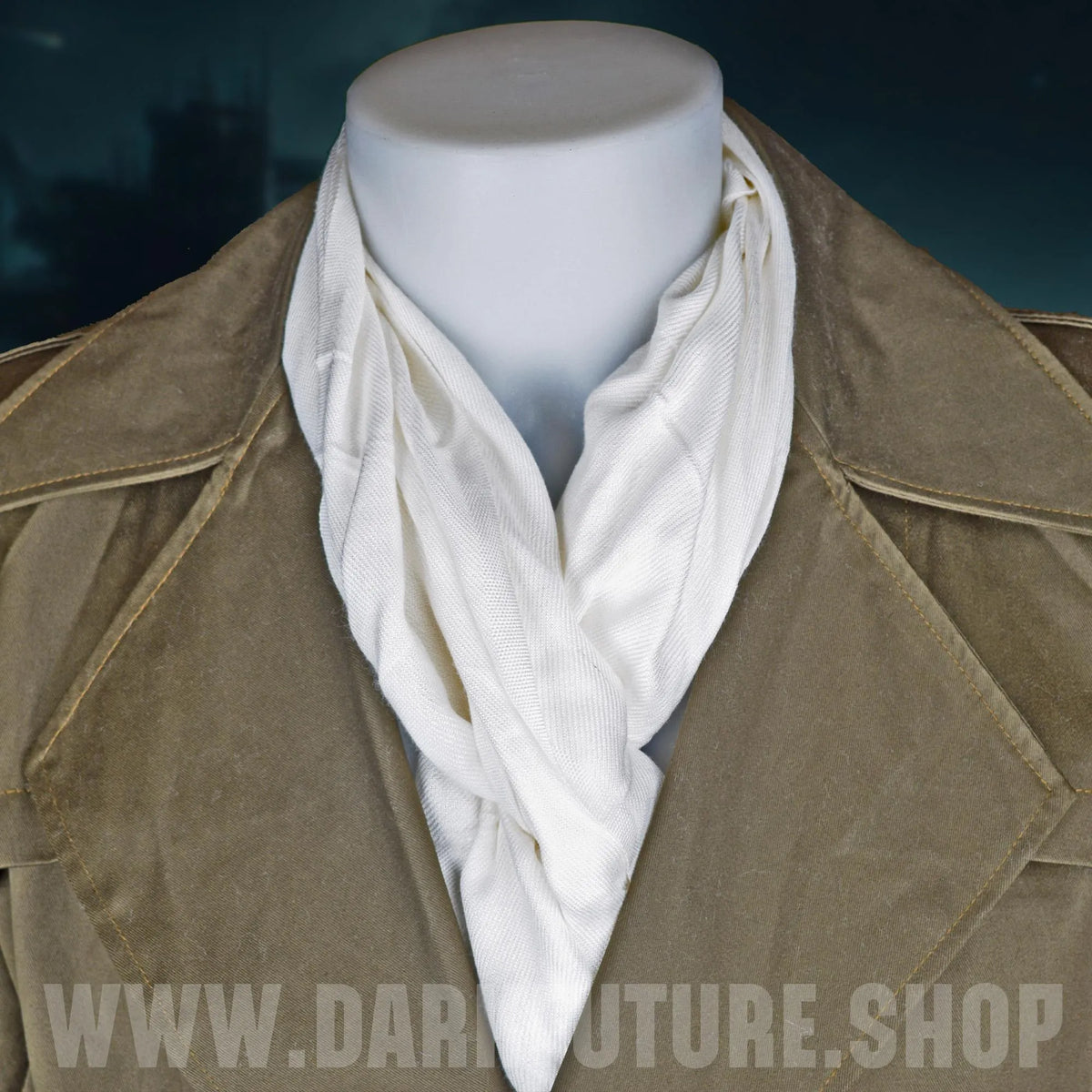 Rorschach scarf in white