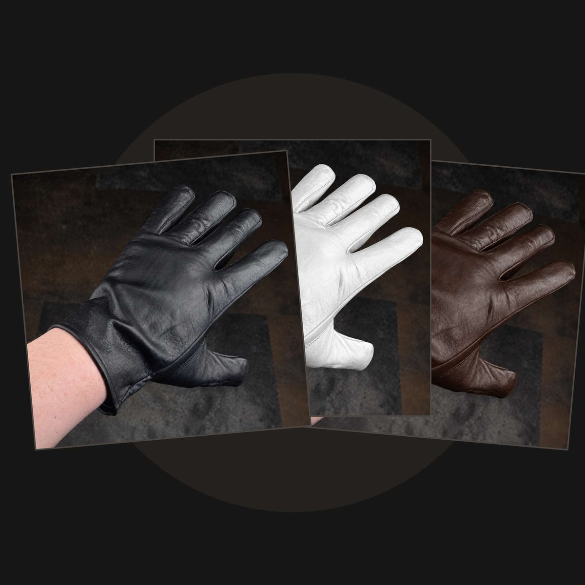 501 Imperial Commander (Schwarz, Weiß, Braun)- Handschuhe