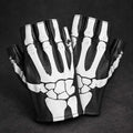 Skelett - kurze Leder Handschuhe