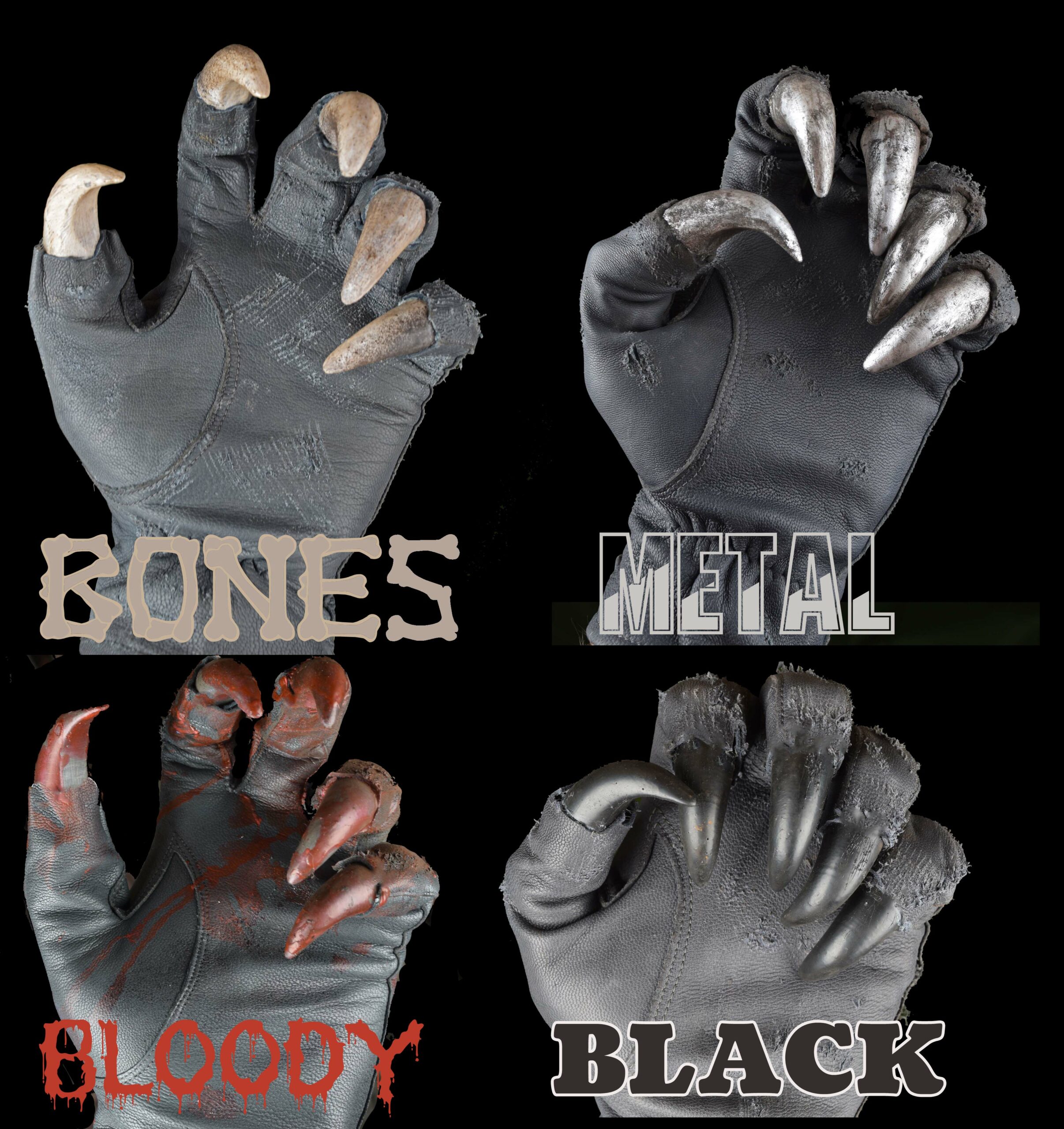 Leather Gloves - DarkFutureShop - Post-apocalyptic vintage military gear